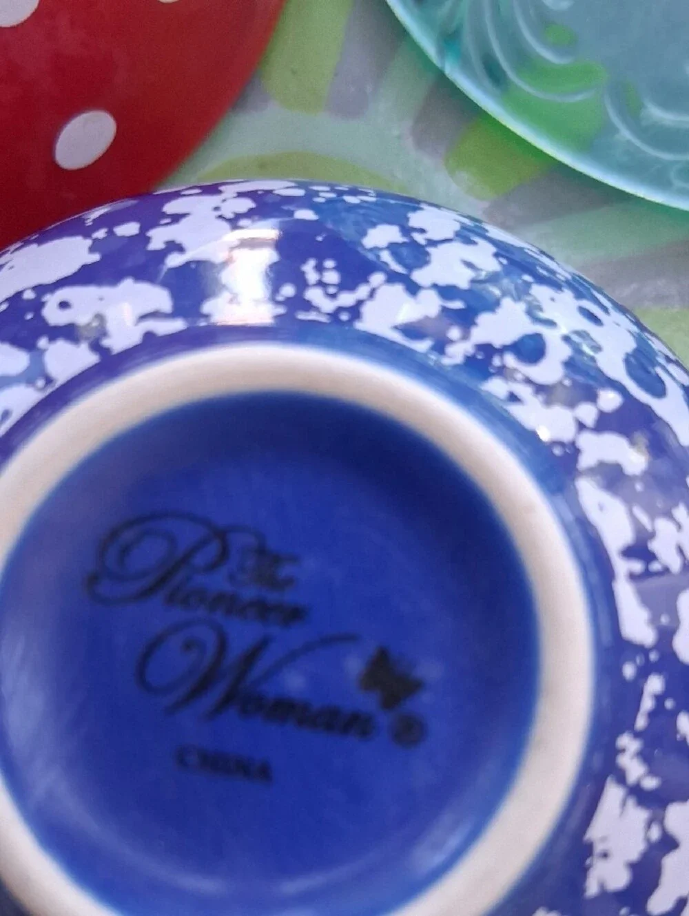 The Pioneer Woman Blue, Red, Turquoise Condiment Bowls - Set Of 4